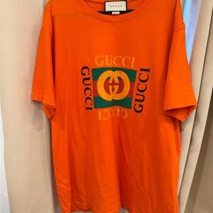 Gucci Orange Men's T-Shirt